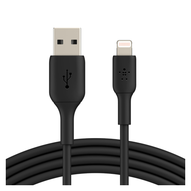 Belkin CAA001BT1MBK cable de conector Lightning 1 m Negro