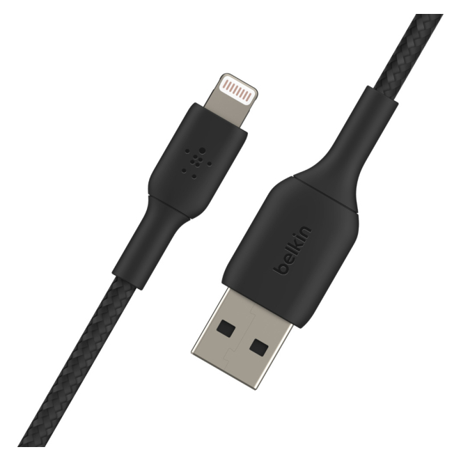 Belkin CAA002BT3MBK cable de conector Lightning 3m negro