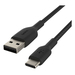 Belkin CAB002BT1MBK cable USB 1 m USB A USB C Negro