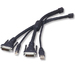 Belkin OmniView KVM Cables for SOHO Series with Audio, 3.0m, USB/DVI-I Dual Link cable para video, teclado y ratón (kvm) Negro 3 m