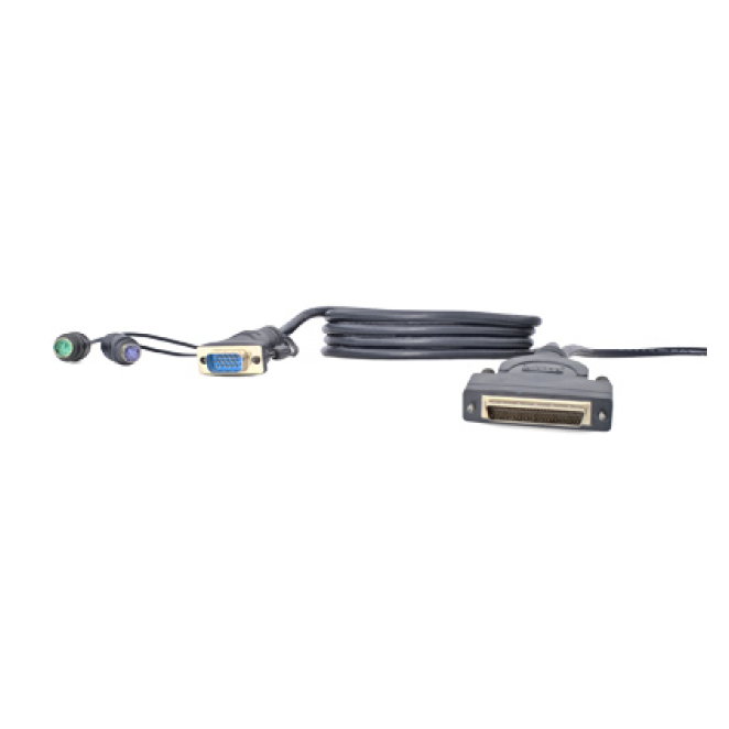 Belkin VGA & PS/2 KVM 3m cable para video, teclado y ratón (kvm) Negro
