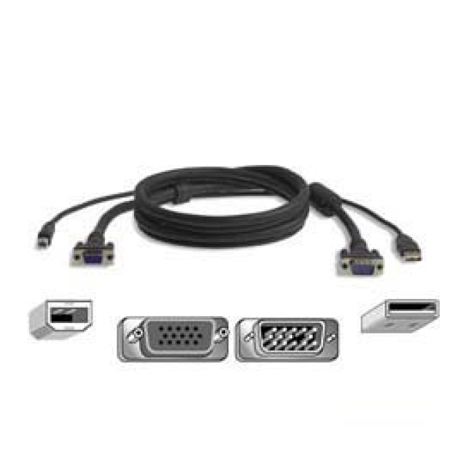 Belkin OmniView Cable Kit USB 1.8m Retail cable para video, teclado y ratón (kvm) 1,8 m