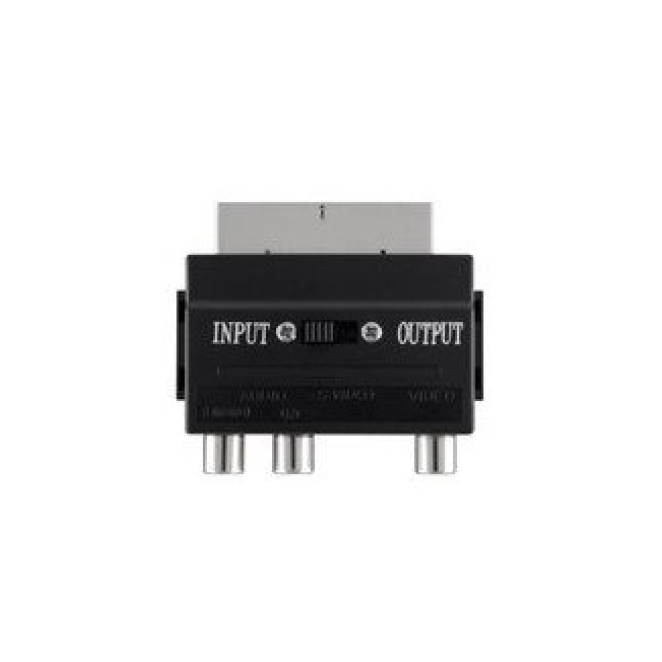 Belkin SCART MSvideo Fplus S-Video + 3xRCA Negro