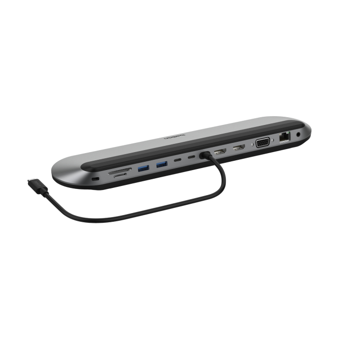 Belkin INC014BTSGY base para portátil y replicador de puertos Alámbrico USB 3.2 Gen 2 (3.1 Gen 2) Type-C Negro, Gris