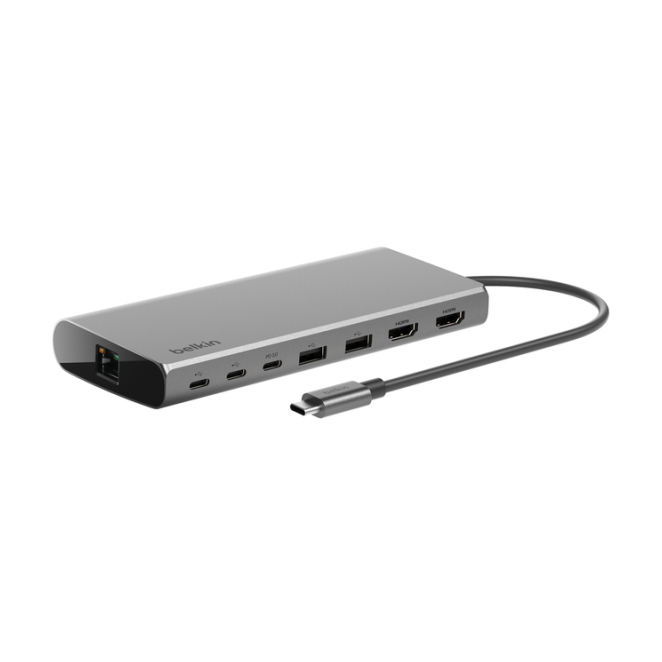 Belkin INC015BTSGY-CZ base para portátil y replicador de puertos alámbrico USB 3.2 Gen 1 Type-C aluminio