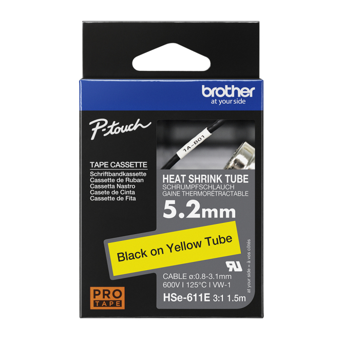 Brother HSE-611E cinta para impresora de etiquetas