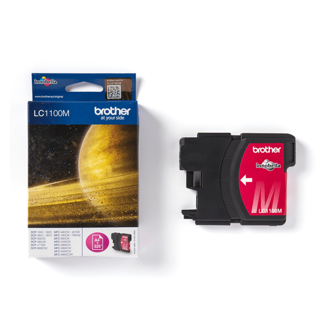 Brother LC1100M cartucho de tinta original magenta en impresora Brother