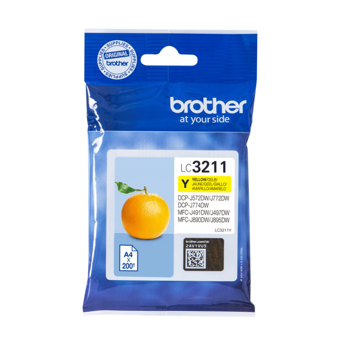 Brother LC3211Y cartucho de tinta 1 pieza(s) Original Amarillo