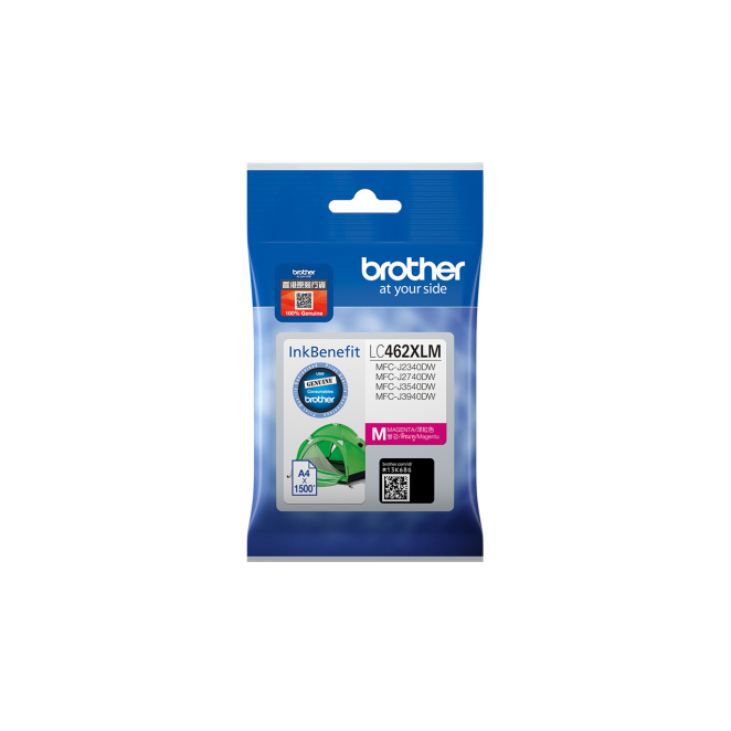 Brother LC462XLM cartucho de tinta 1 pieza(s) Original Alto rendimiento (XL) Magenta