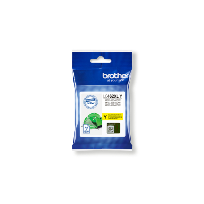 Brother LC462XLY cartucho de tinta 1 pieza(s) Original Alto rendimiento (XL) Amarillo