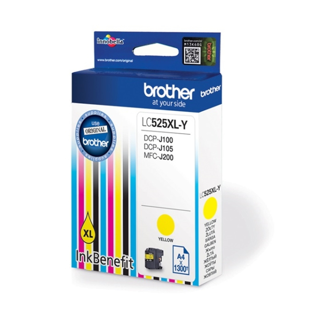 Brother LC525XL-Y cartucho de tinta Original Extra (Súper) alto rendimiento Amarillo
