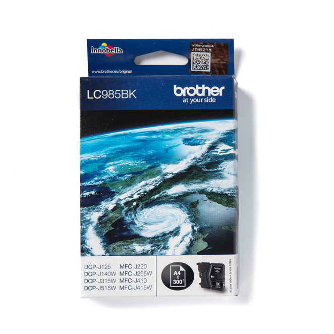 Brother LC985BK cartucho de tinta 1 pieza(s) Original Negro