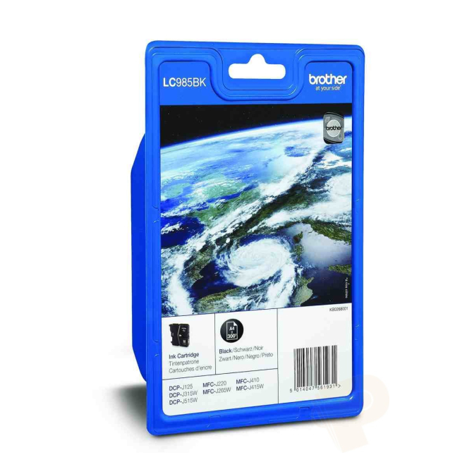 Brother LC-985BKBPDR cartucho de tinta 1 pieza(s) Original Negro
