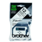 Brother Labelling Tape - 12mm, Black/White, Blister cinta para impresora de etiquetas M