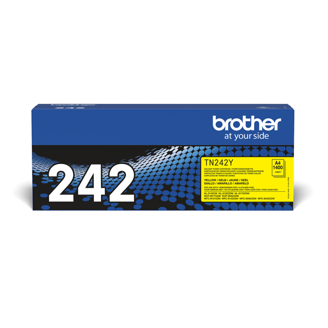 Brother TN-242Y cartucho de tóner 1 pieza(s) Original Amarillo