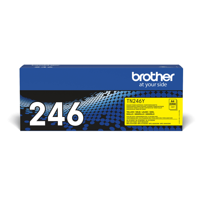 Brother TN-246Y cartucho de tóner 1 pieza(s) Original Amarillo