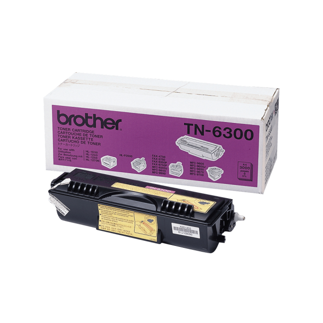 Brother TN-6300 cartucho de tóner 1 pieza(s) Original Negro