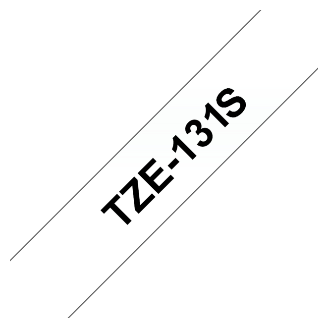 Brother TZE131S cinta para impresora de etiquetas Negro sobre transparente TZe