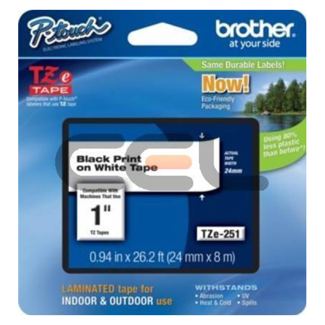 Brother TZE251CIV cinta para impresora de etiquetas TZ