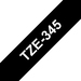 Brother TZE-345 cinta para impresora de etiquetas Blanco sobre negro