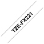 Brother TZE-FX221 cinta para impresora de etiquetas Negro sobre blanco