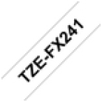 Brother TZE-FX241 cinta para impresora de etiquetas Negro sobre blanco TZ
