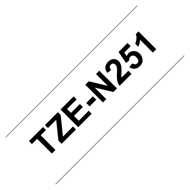 Brother TZE-N251 cinta en uso
