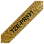 Brother TZE-PR831 cinta para impresora de etiquetas Negro en el oro
