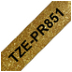 Brother TZE-PR851 cinta para impresora de etiquetas Negro en el oro