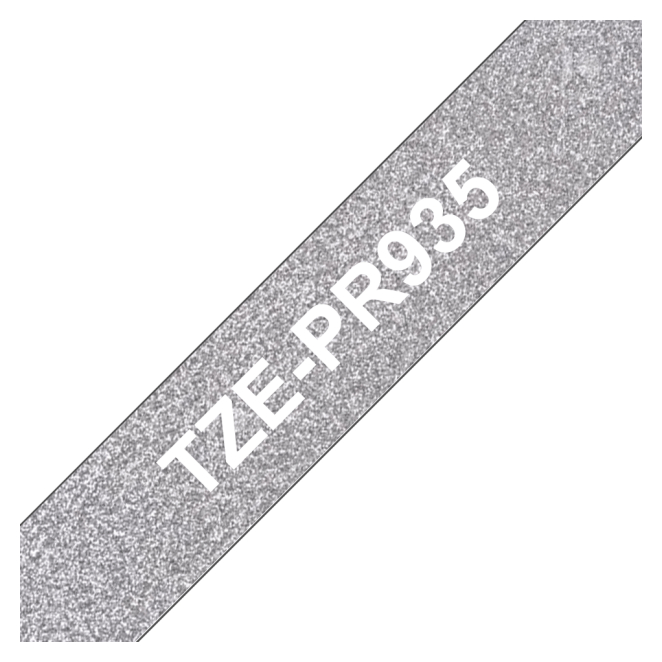 Brother TZE-PR935 cinta para impresora de etiquetas Blanco sobre plata