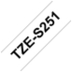 Brother TZE-S251 cinta para impresora de etiquetas Negro sobre blanco TZ