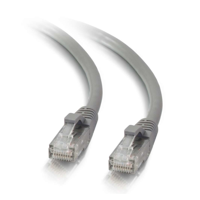C2G Cable de conexión de red de 5 m Cat5e sin blindaje y con funda (UTP), color gris