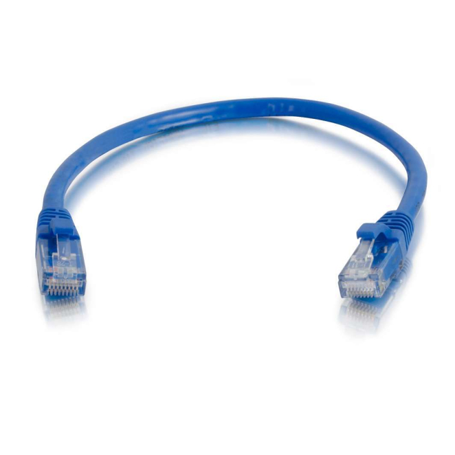 C2G Cable de conexión de red de 2 m Cat5e sin blindaje y con funda (UTP), color azul