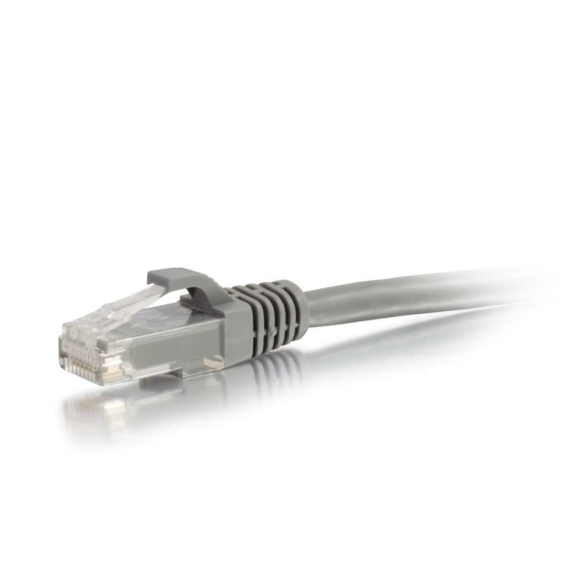 C2G Cable de conexión de red de 2 m Cat6 sin blindaje y con funda, color gris
