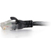C2G 0.3m Cat6 RJ-45 m/m cable de red Negro 0,3 m U/UTP (UTP)