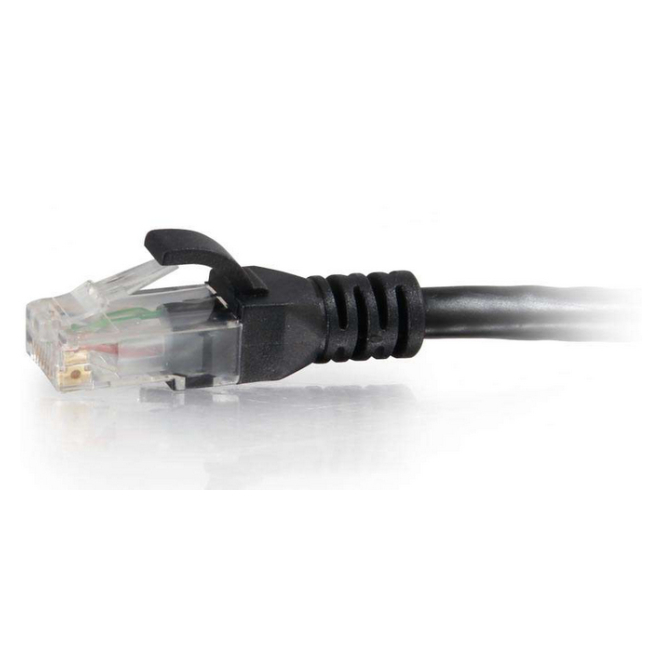 C2G 0.3m Cat6 RJ-45 m/m cable de red Negro 0,3 m U/UTP (UTP)