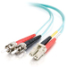 C2G 85540 Cable de fibra óptica e InfiniBand 1 m LC ST OFNR Turquesa