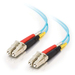 C2G 85554 Cable de fibra óptica e InfiniBand 10 m LC OFNR Turquesa