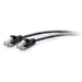 C2G Cable de conexión Ethernet delgado sin apantallar (UTP) con protección antienganche Cat6a de 3,1 m - Negro