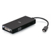 C2G Adaptador multipuerto USB-C, adaptador de vídeo 4 en 1 con HDMI, DisplayPort, DVI y VGA - 4K 60 Hz