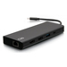 C2G Estación de conexión con doble pantalla USB-C® 9 en 1, HDMI®, Ethernet, USB, audio de 3,5 mm y alimentación de hasta 60 W - 4K 30Hz (compatible TAA)