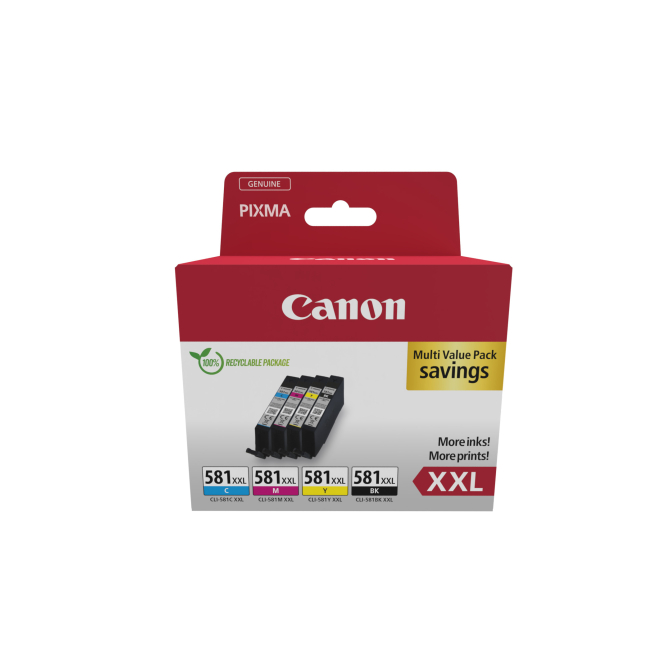 Canon 1998C007 cartucho de tinta 4 pieza(s) Original Negro, Cian, Magenta, Amarillo