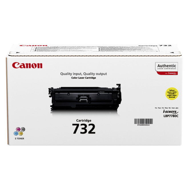 Canon 732Y cartucho de tóner 1 pieza(s) Original Amarillo