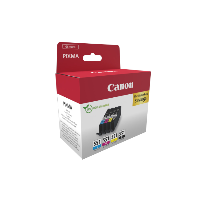 Canon 6509B015 cartucho de tinta original negro, cian, magenta, amarillo