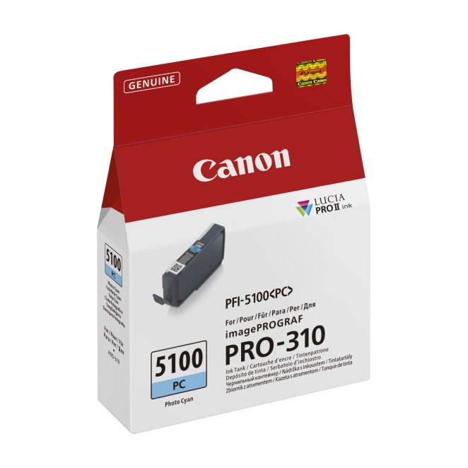 Canon PFI-5100 PC Beneficios Fotos cian