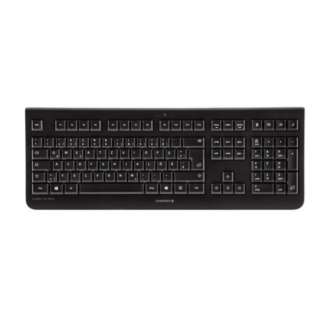CHERRY DW 3000 vista lateral del teclado y ratón