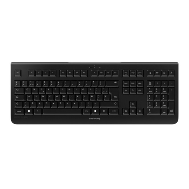 CHERRY KW 3000 teclado Universal RF inalámbrico QWERTY Español Negro