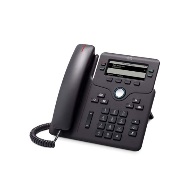 Cisco 6851 teléfono IP Negro 4 líneas Wifi