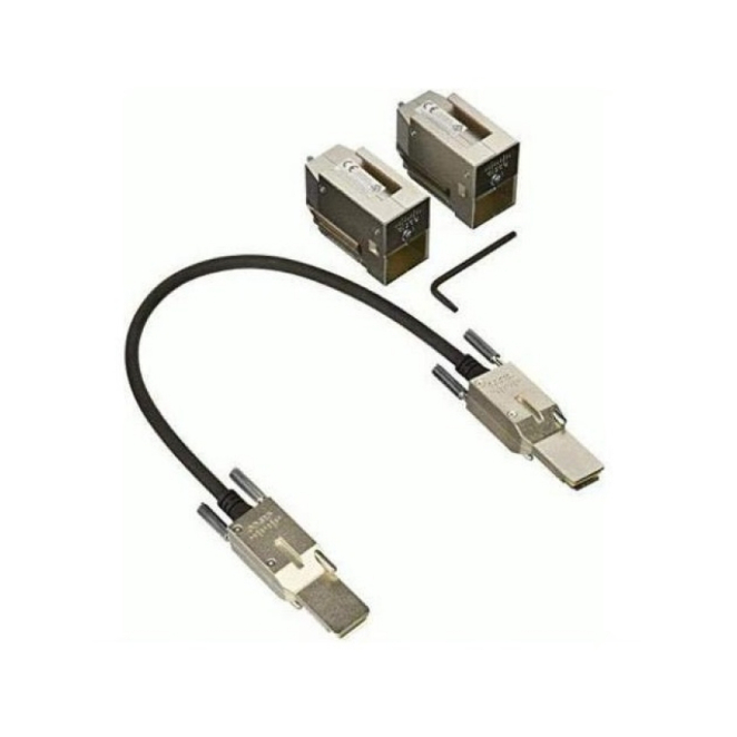 Cisco C9200L-STACK-KIT= Cable de fibra óptica e InfiniBand 0,48 m Negro, Gris
