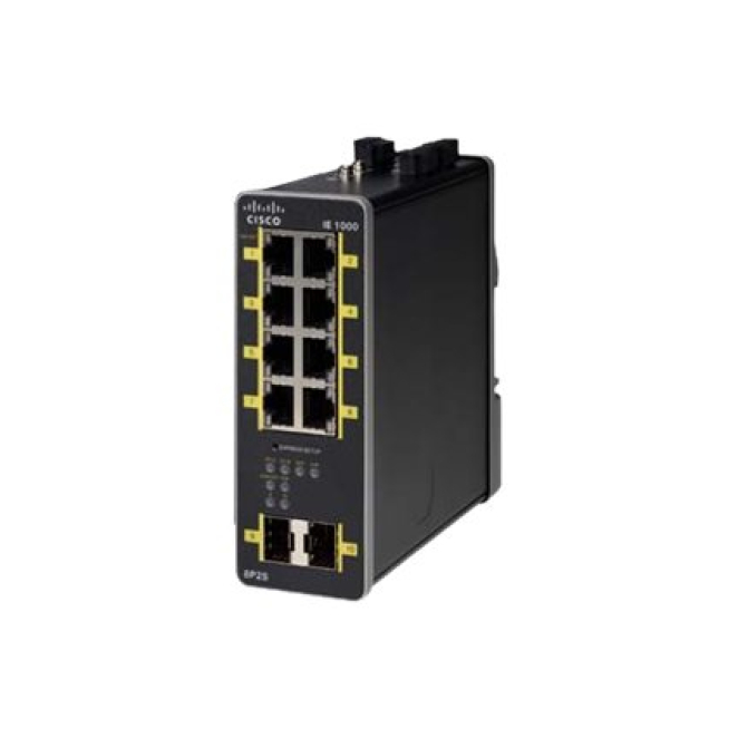 Cisco IE-1000-8P2S-LM switch Gestionado Gigabit Ethernet (10/100/1000) Energía sobre Ethernet (PoE) Negro